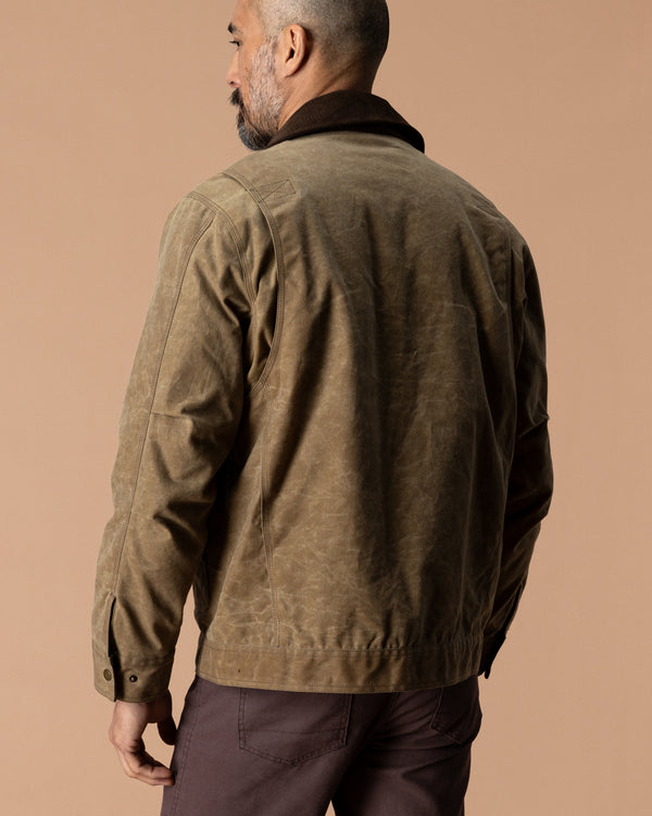 Waxed Duck Canvas Rancher Jacket - Umber Brown