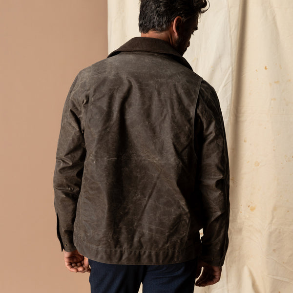 Waxed Duck Canvas Rancher Jacket - Dark Oak