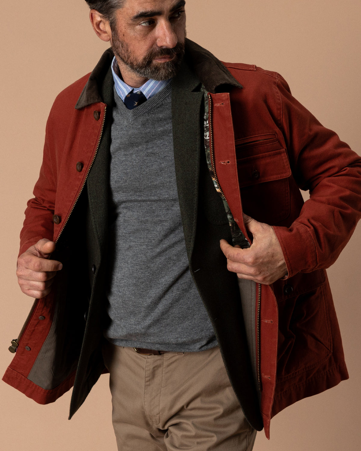 Duck Canvas Barn Coat - Brandy Brown