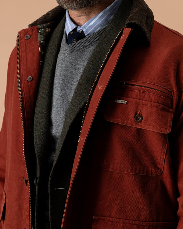 Duck Canvas Barn Coat - Brandy Brown