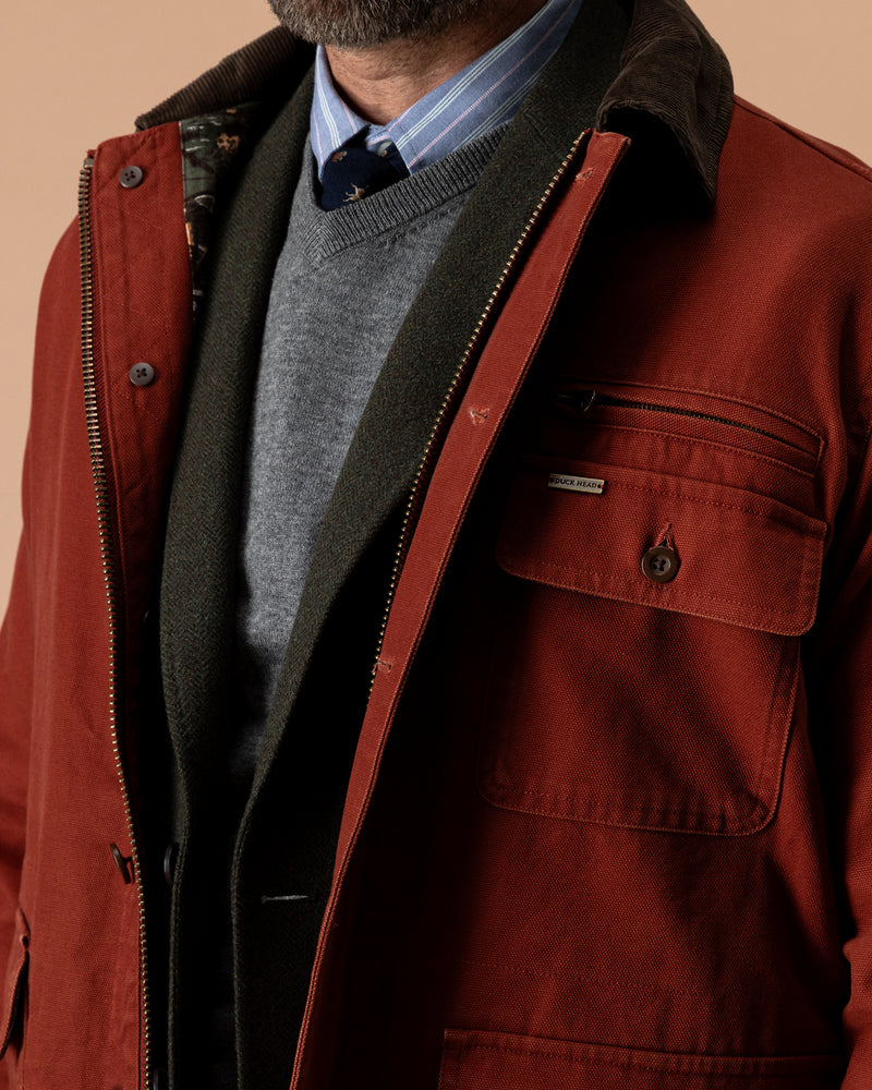 Duck Canvas Barn Coat - Brandy Brown