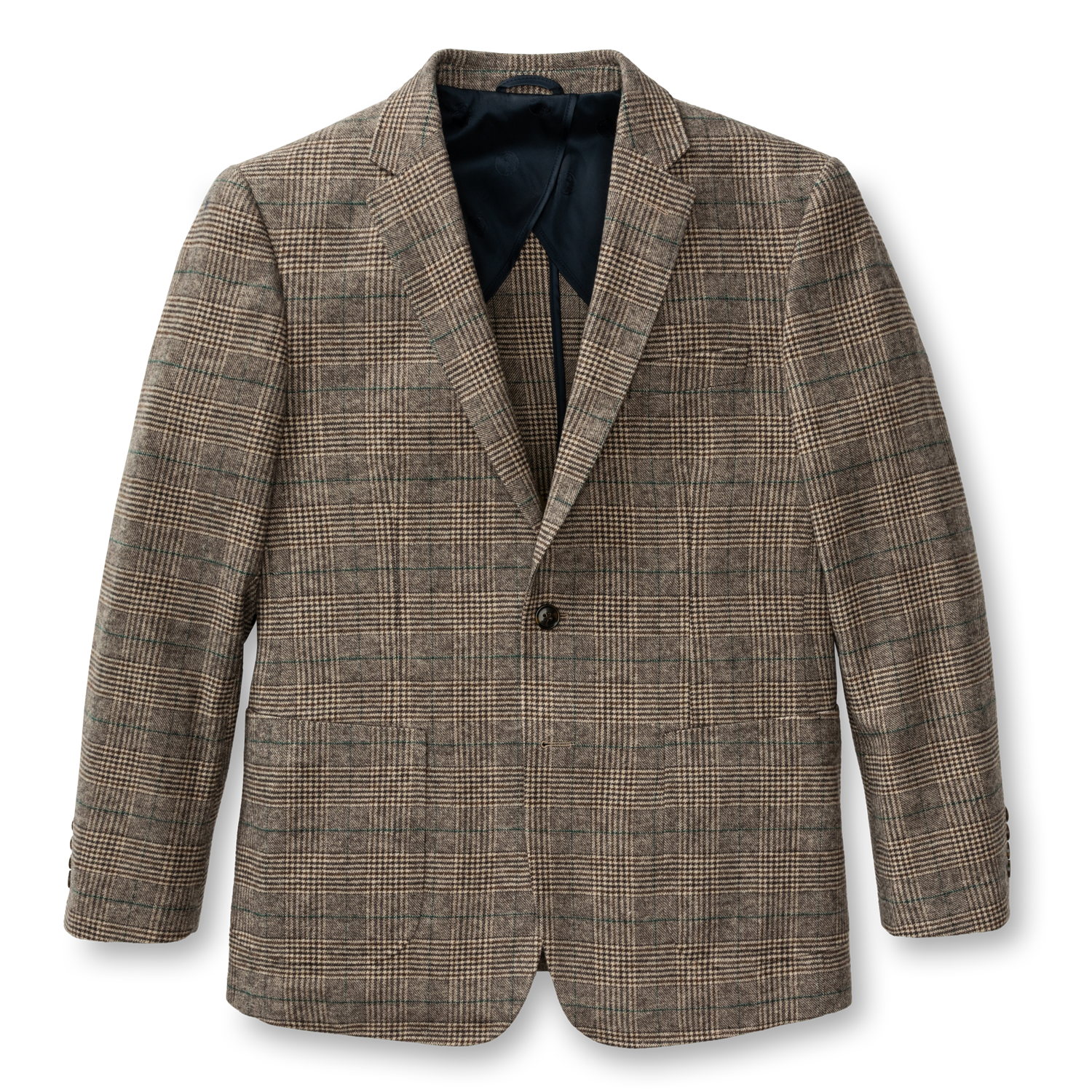 Dillon Glen Plaid Sport Coat - Dark Brown