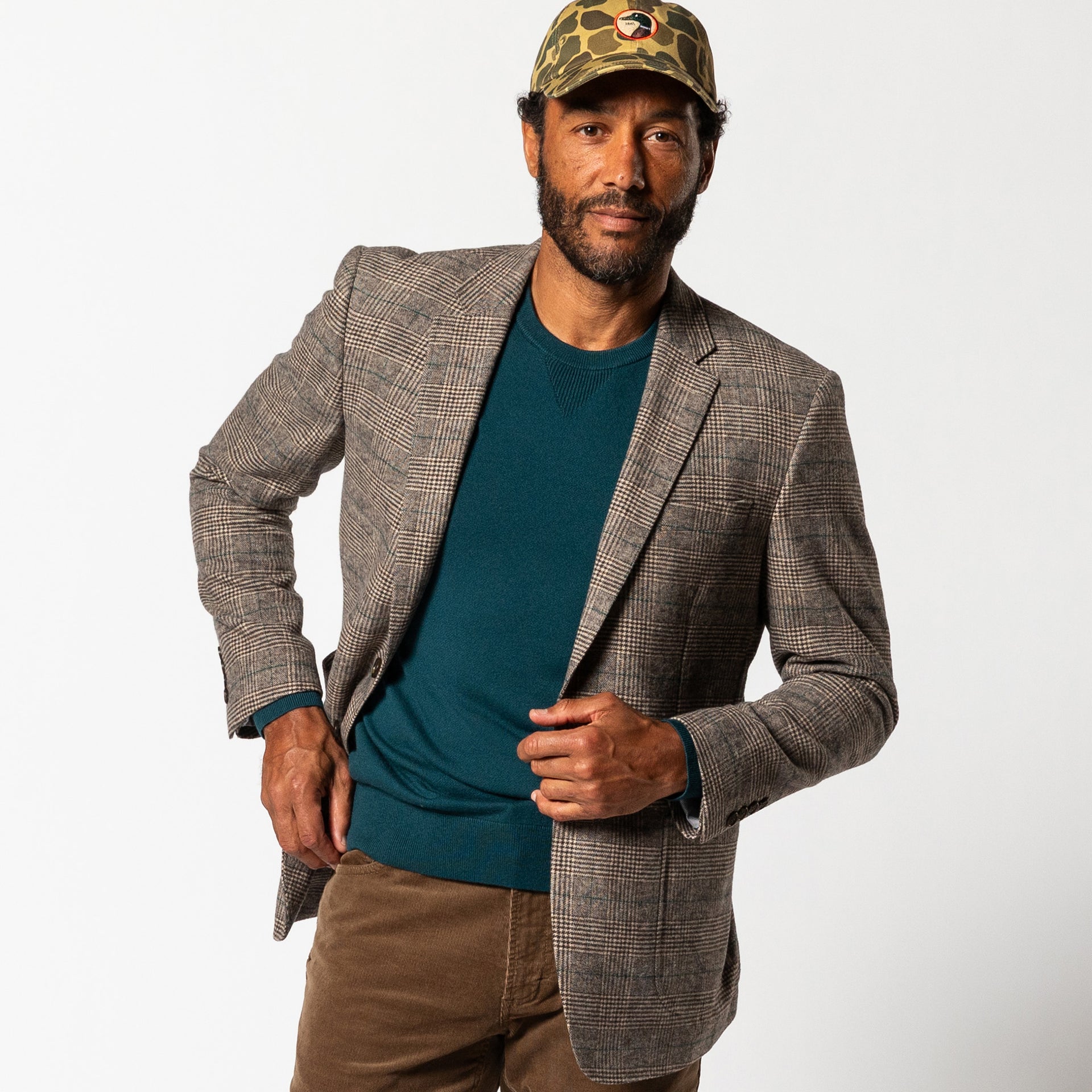 Dillon Glen Plaid Sport Coat - Dark Brown