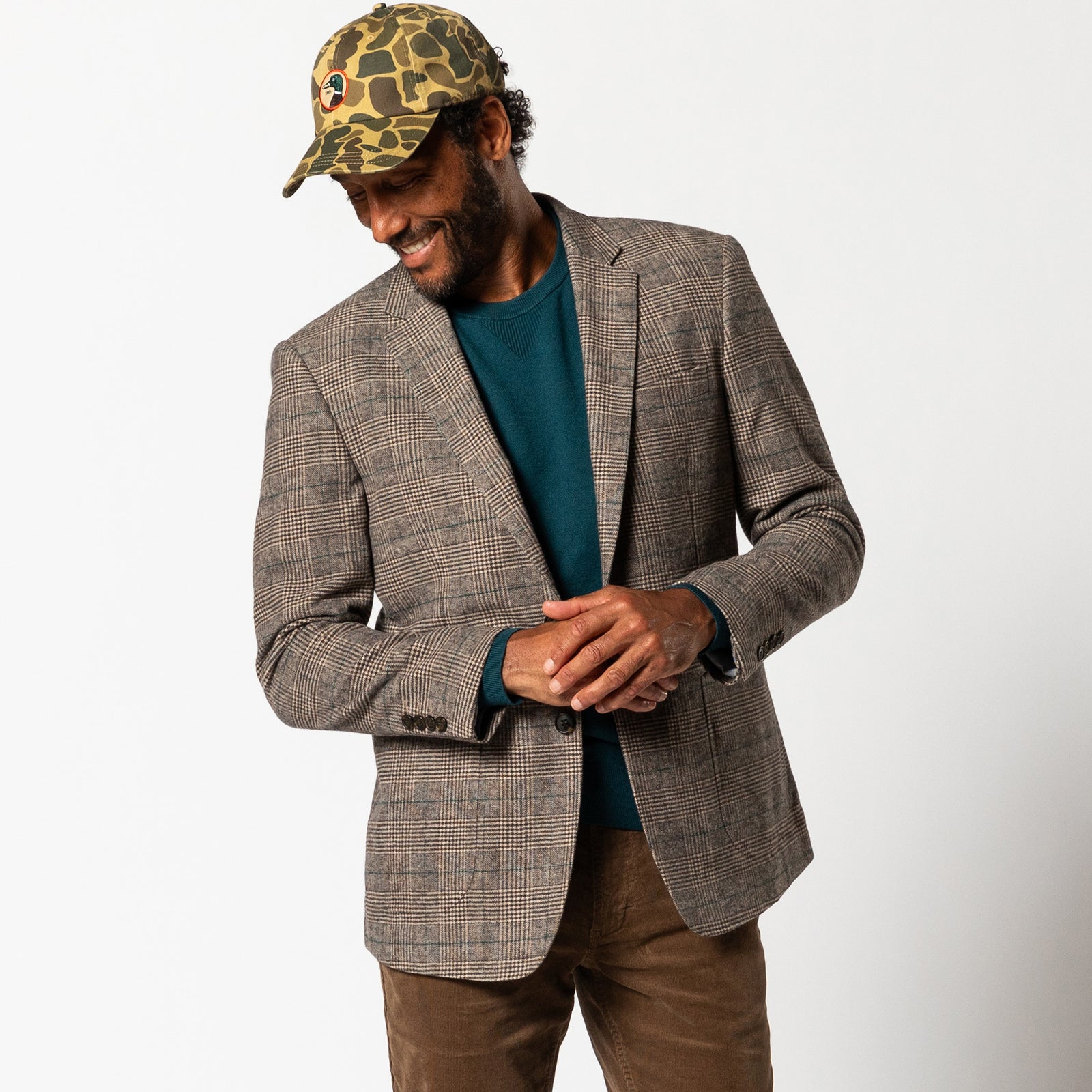 Dillon Glen Plaid Sport Coat - Dark Brown