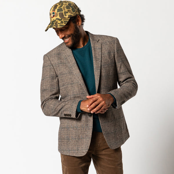 Dillon Glen Plaid Sport Coat - Dark Brown