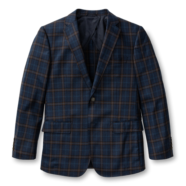 Erikson Plaid Sport Coat - Maritime Blue