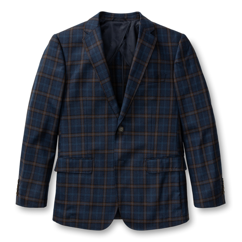 Erikson Plaid Sport Coat - Maritime Blue