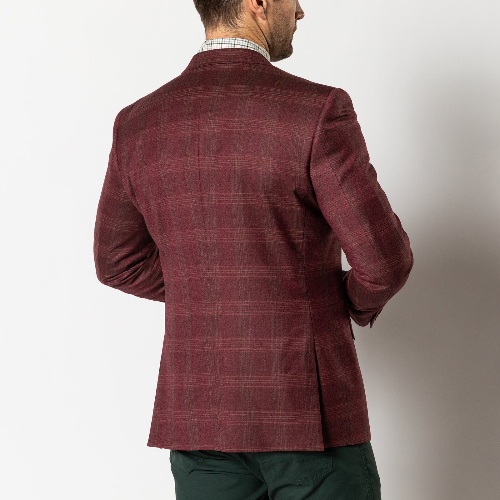 Sampson Plaid Sport Coat - Fig