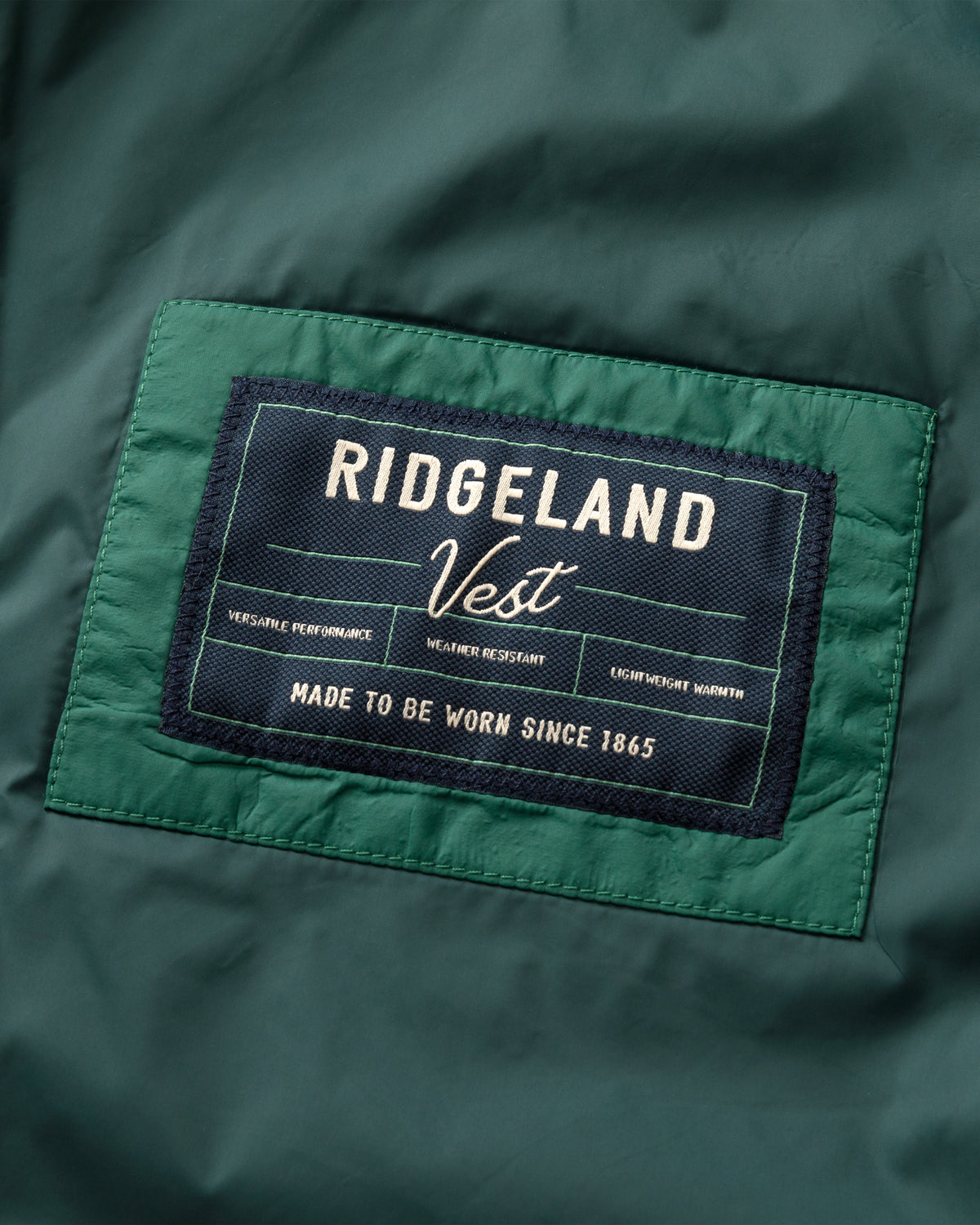 Ridgeland Performance Quilted Vest - Hunter Green