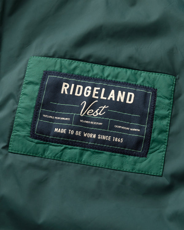 Ridgeland Performance Quilted Vest - Hunter Green