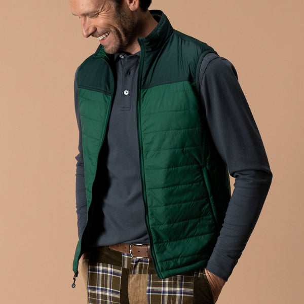 Ridgeland Performance Quilted Vest - Hunter Green