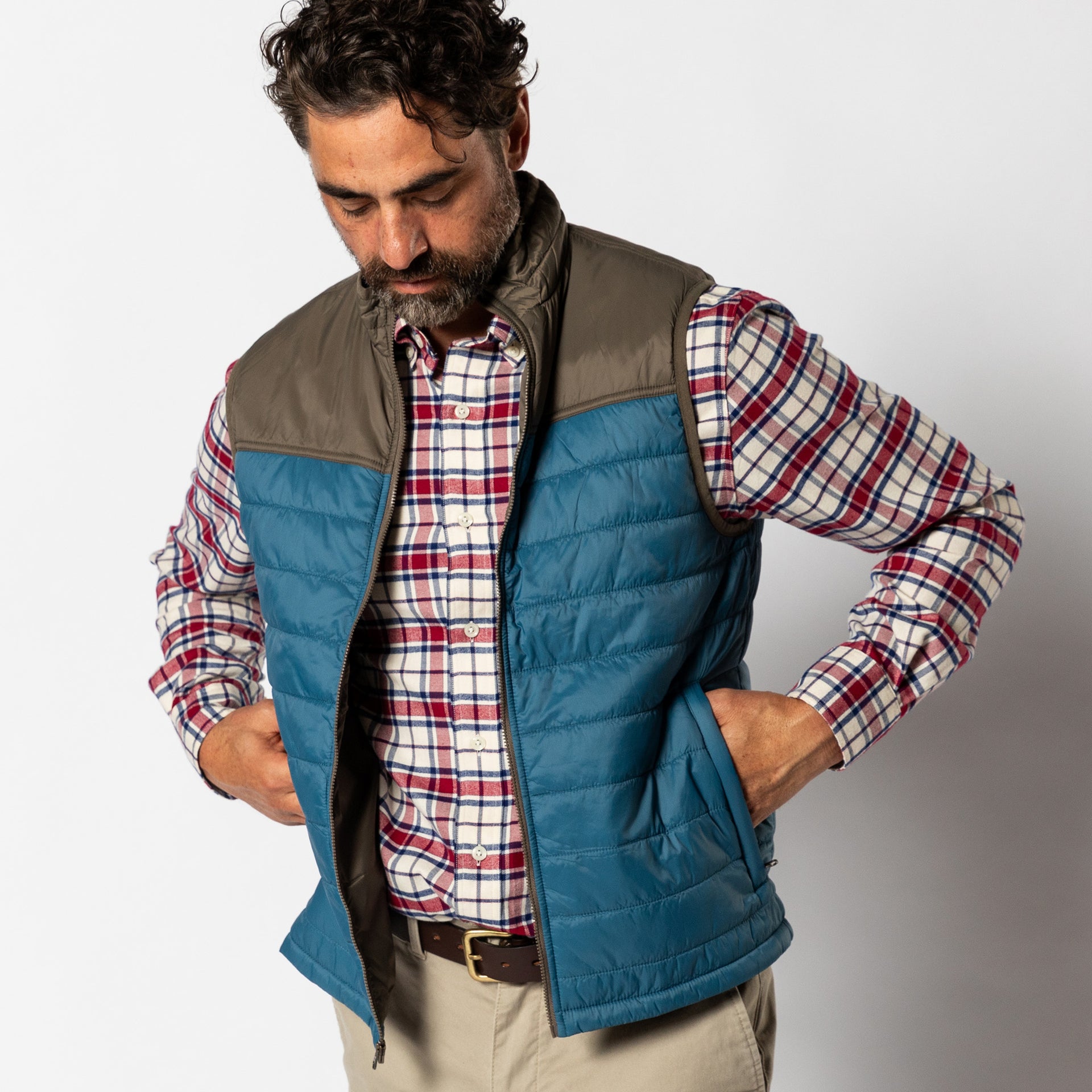 Ridgeland Performance Quilted Vest - Teal Blue