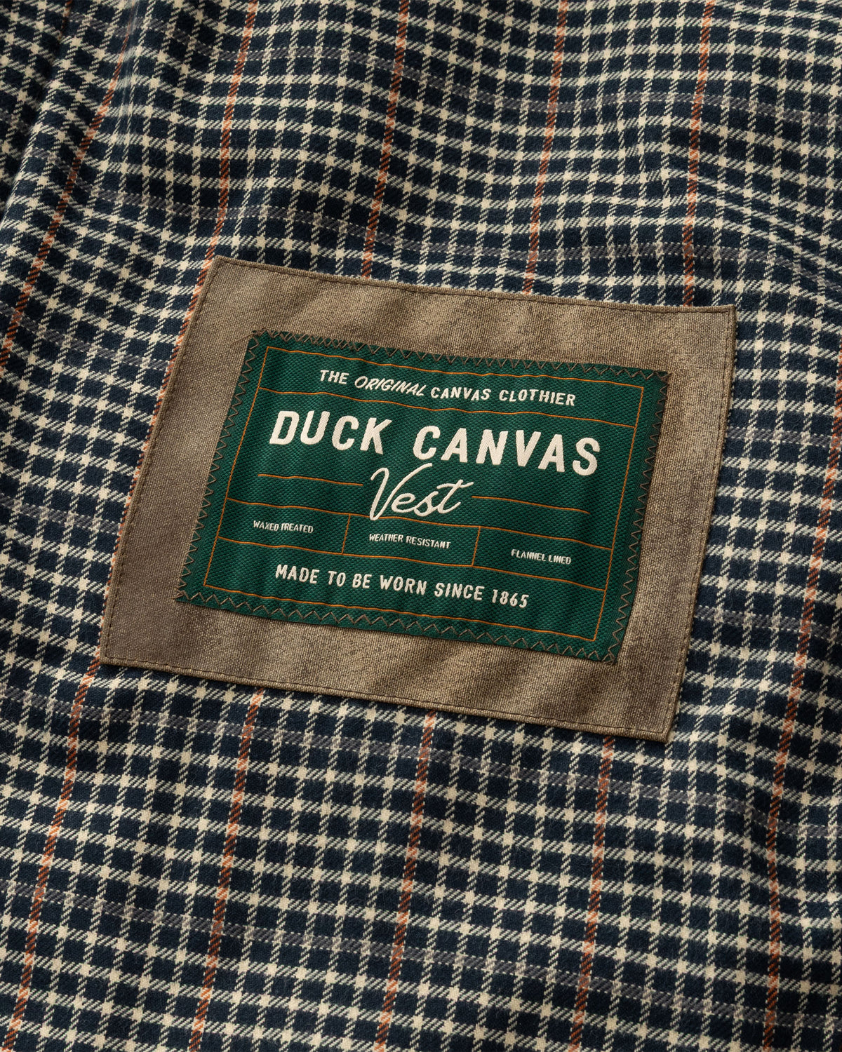Waxed Duck Canvas Quilted Vest - Dark Oak