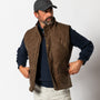Waxed Duck Canvas Quilted Vest - Dark Oak