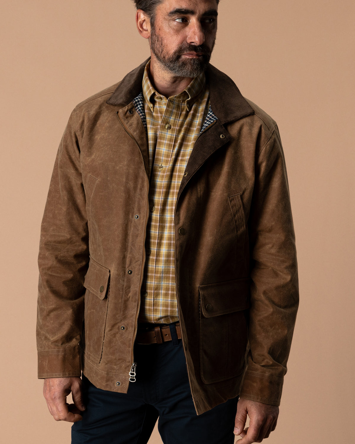 Waxed Duck Canvas Jacket - Buckskin