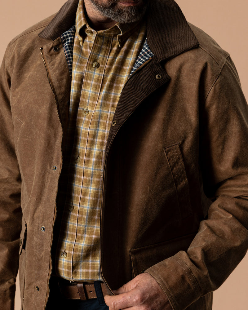 Waxed Duck Canvas Jacket - Buckskin