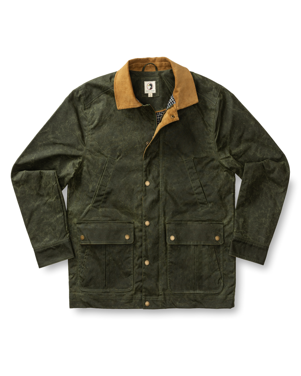 Waxed Duck Canvas Jacket - Deep Olive