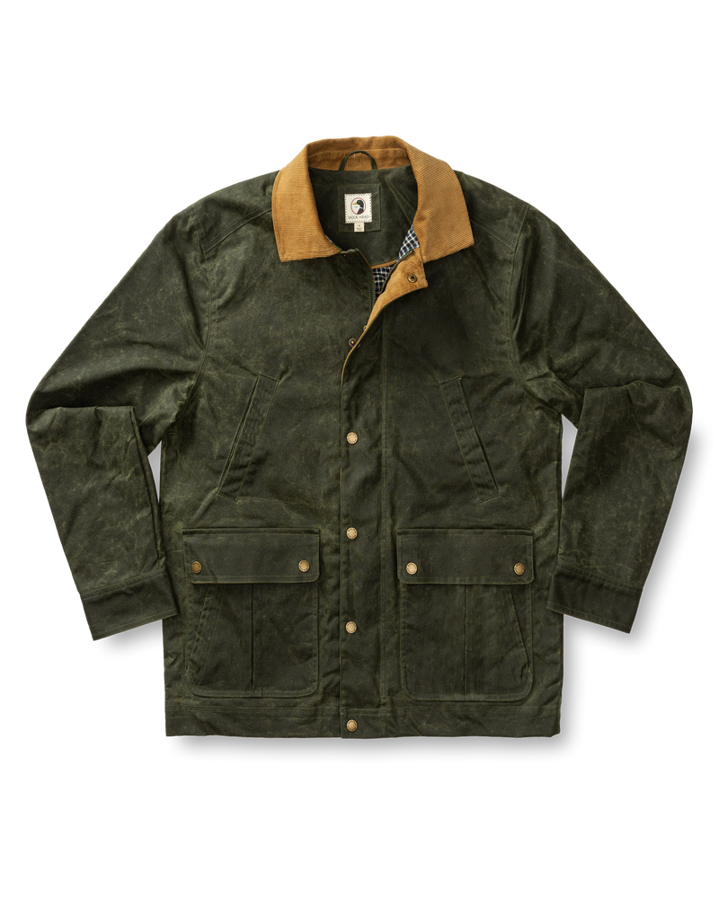 Waxed Duck Canvas Jacket - Deep Olive