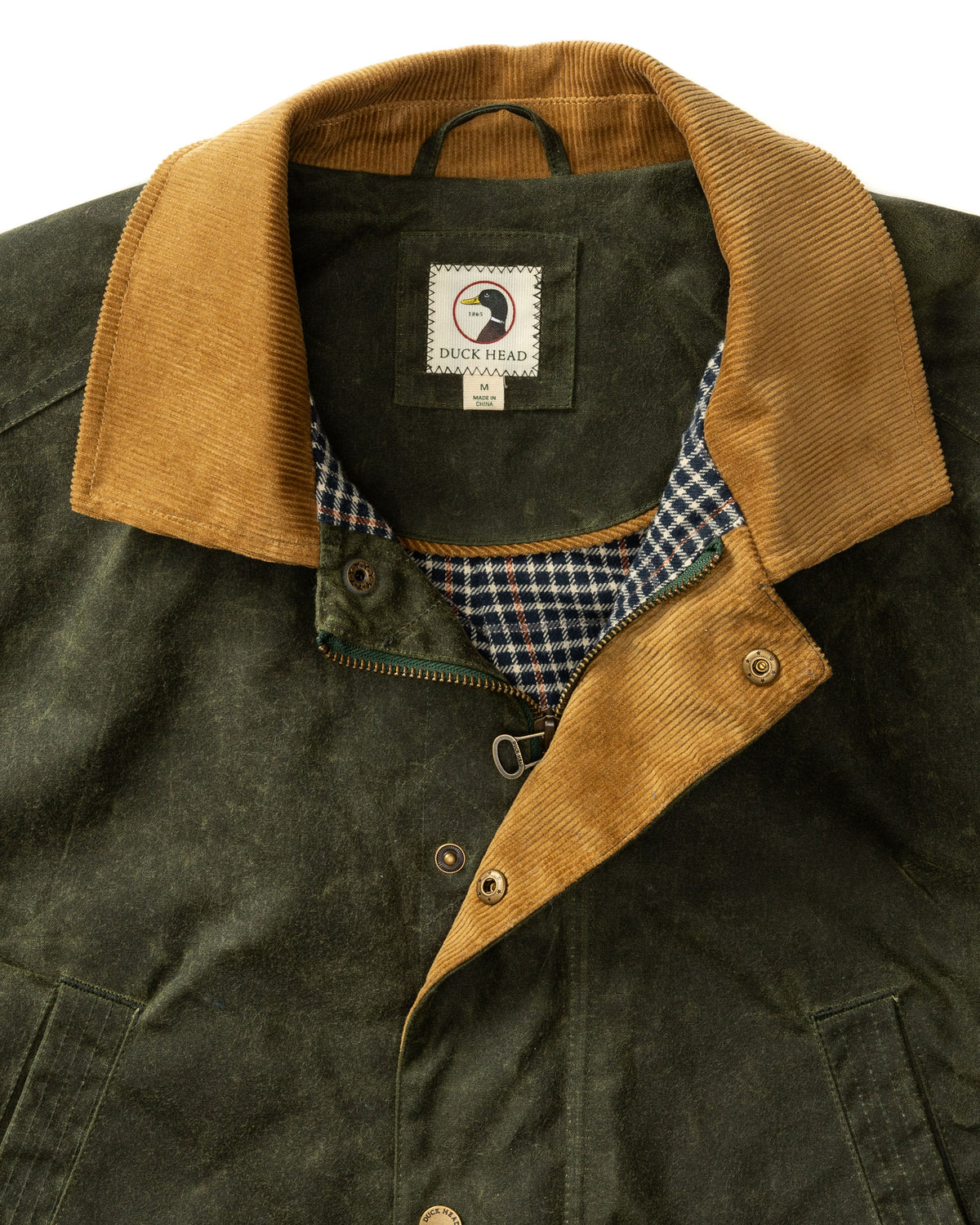 Waxed Duck Canvas Jacket - Deep Olive
