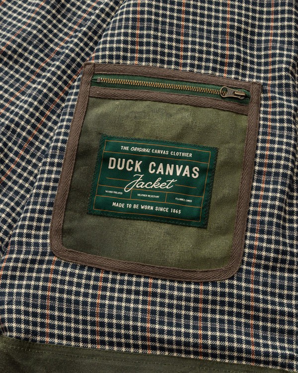 Waxed Duck Canvas Jacket - Deep Olive
