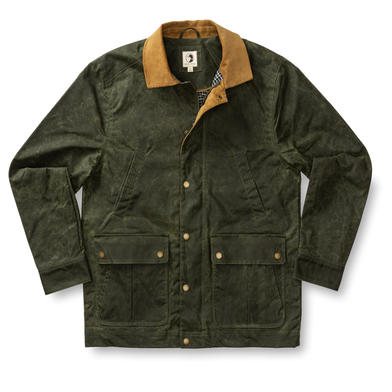 Waxed Duck Canvas Jacket - Deep Olive