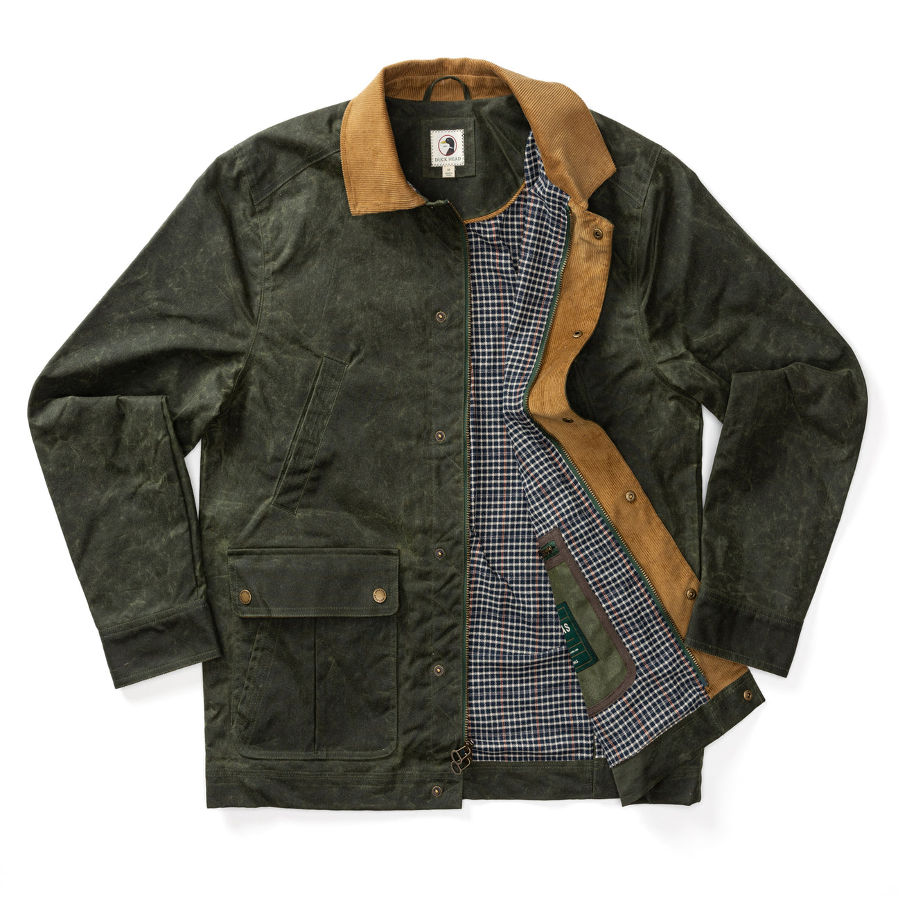 Waxed Duck Canvas Jacket - Deep Olive