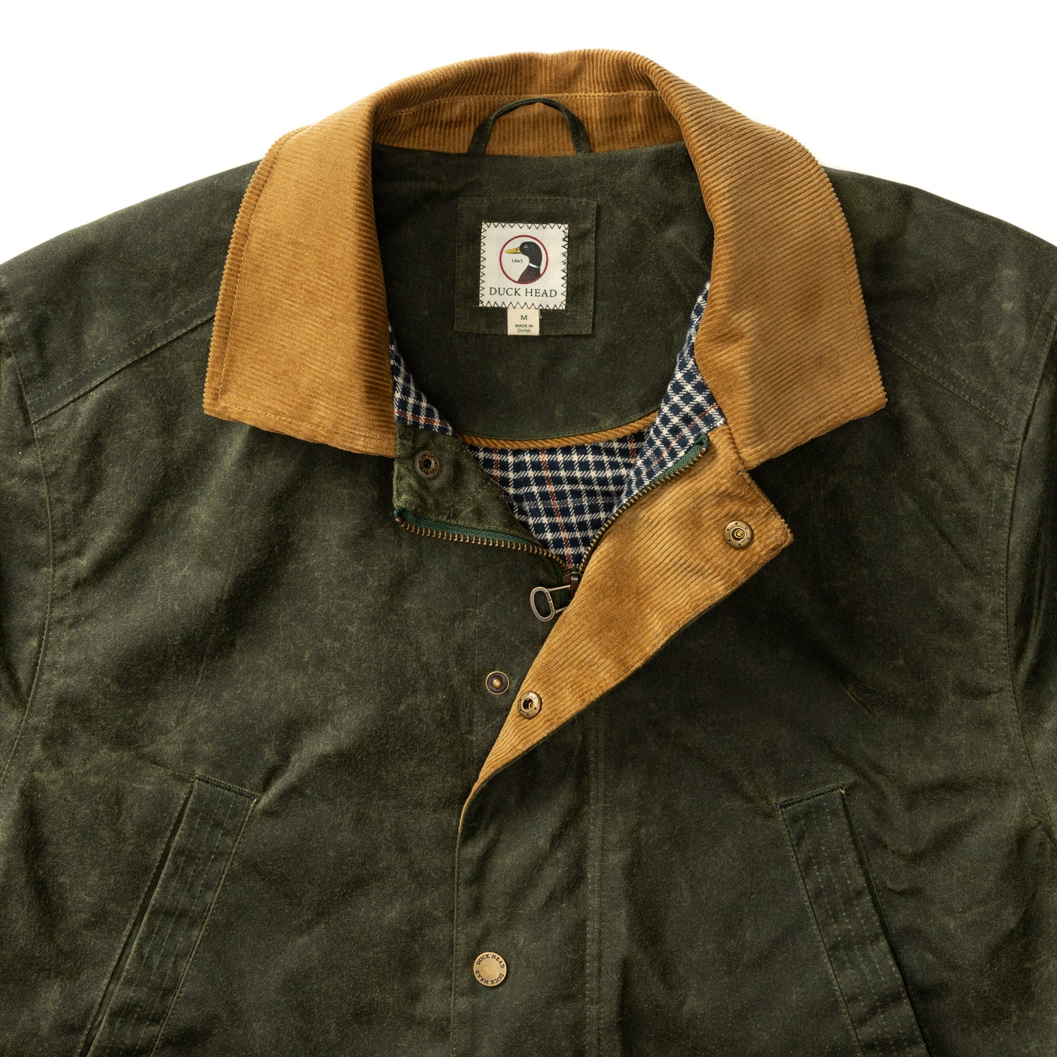 Waxed Duck Canvas Jacket - Deep Olive