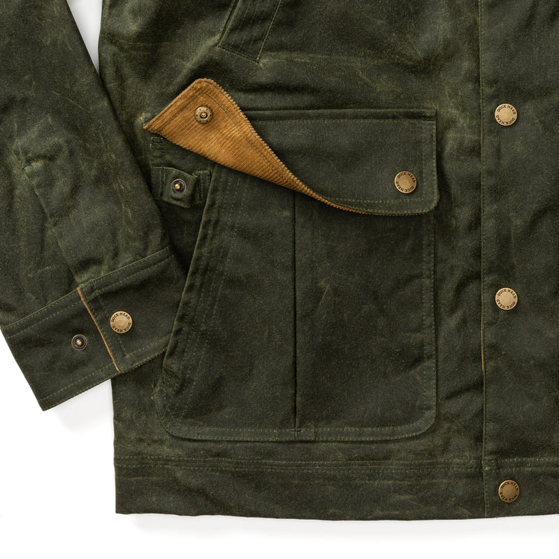 Waxed Duck Canvas Jacket - Deep Olive
