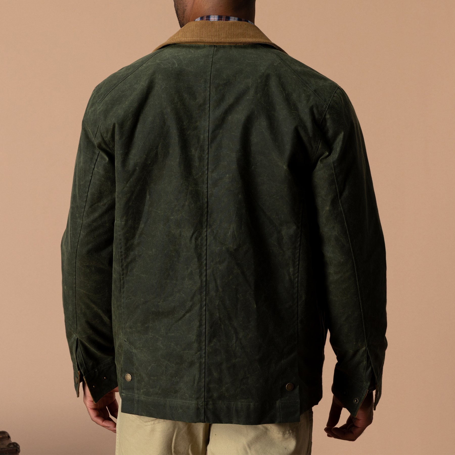 Waxed Duck Canvas Jacket - Deep Olive