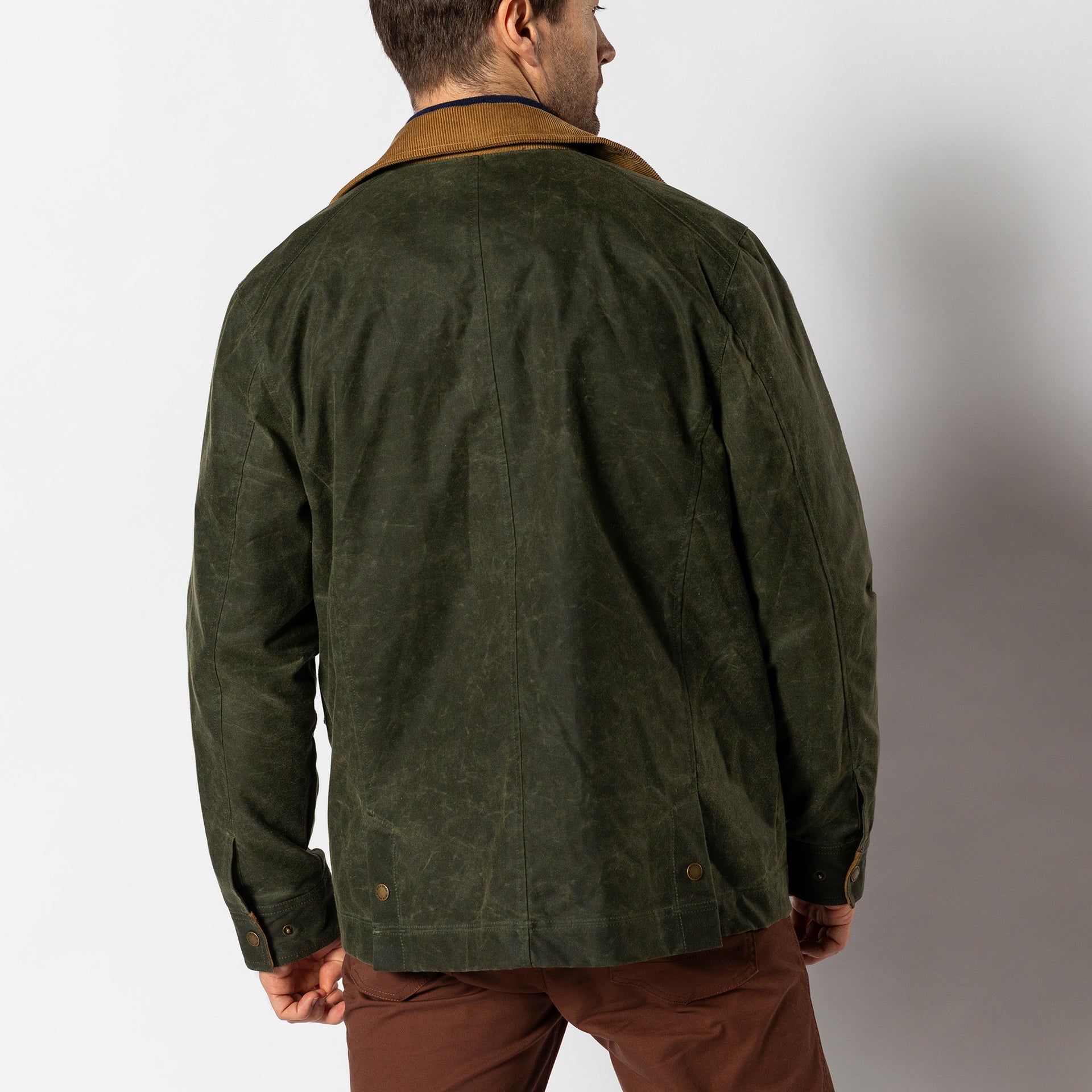 Waxed Duck Canvas Jacket - Deep Olive
