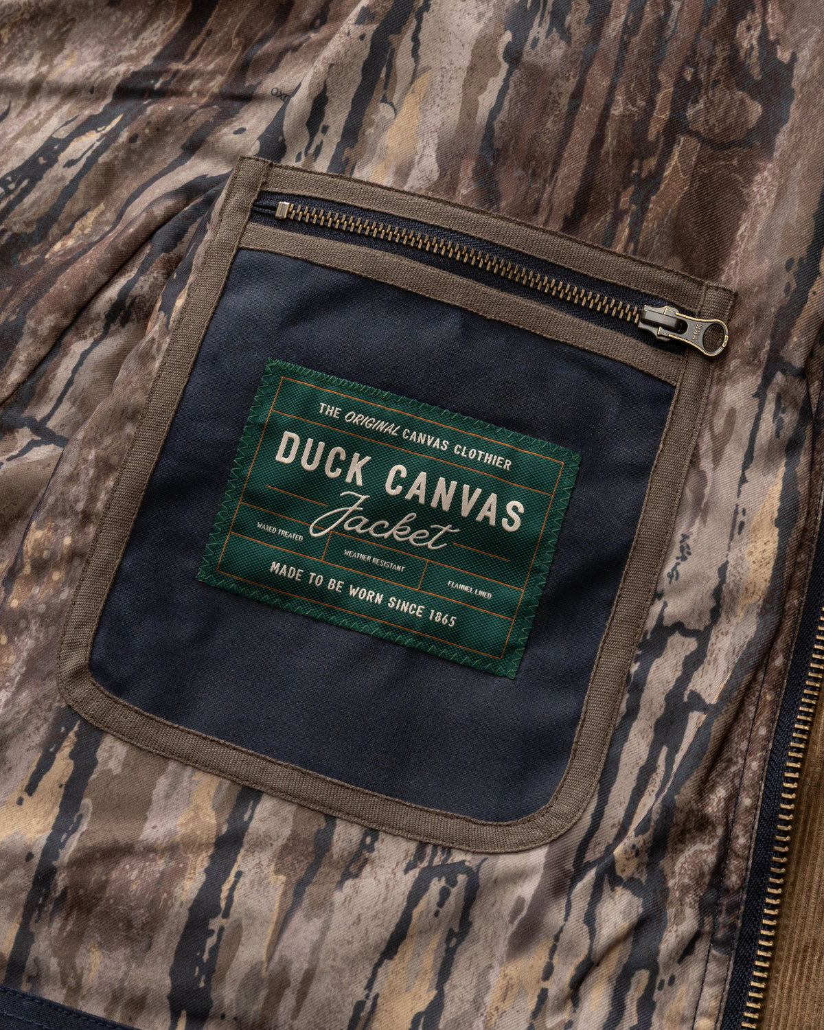 Realtree Waxed Duck Canvas Jacket - Deep Navy