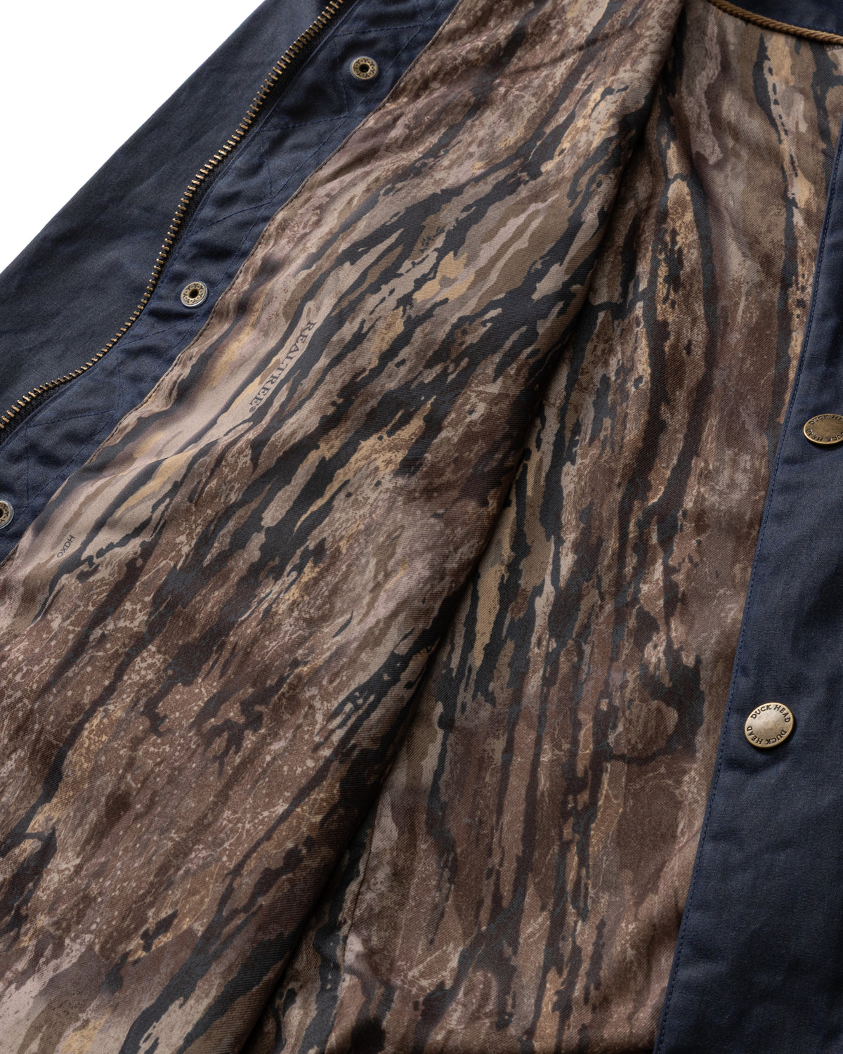 Realtree Waxed Duck Canvas Jacket - Deep Navy