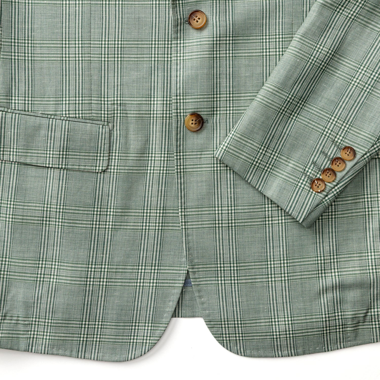 Langdon Plaid Sport Coat - Hunter Green