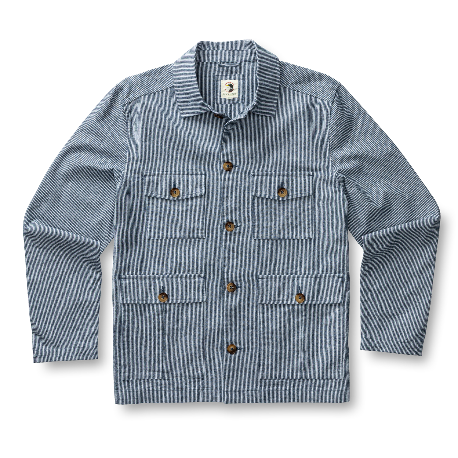 Rutledge Safari Jacket - Shorewood Stripe - Mallard Blue