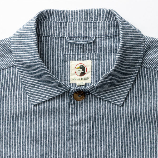 Rutledge Safari Jacket - Shorewood Stripe - Mallard Blue