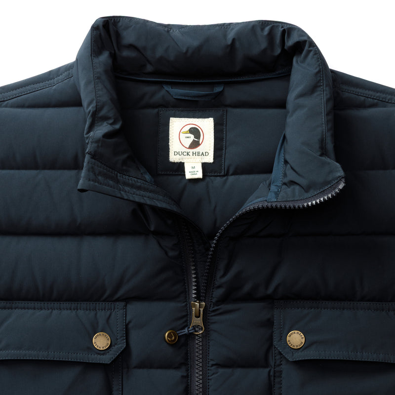 Atherton Down Quilted Jacket - Carbon Navy