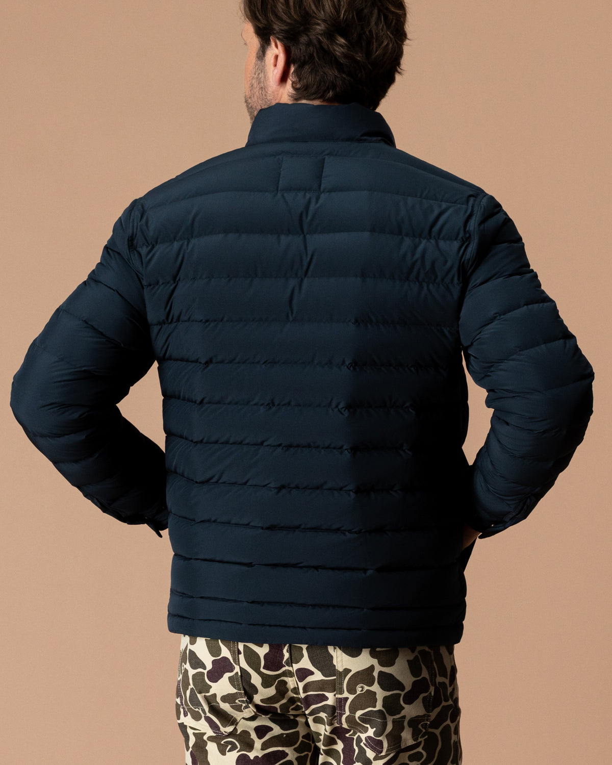 Atherton Down Quilted Jacket - Carbon Navy