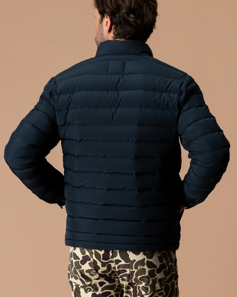 Atherton Down Quilted Jacket - Carbon Navy