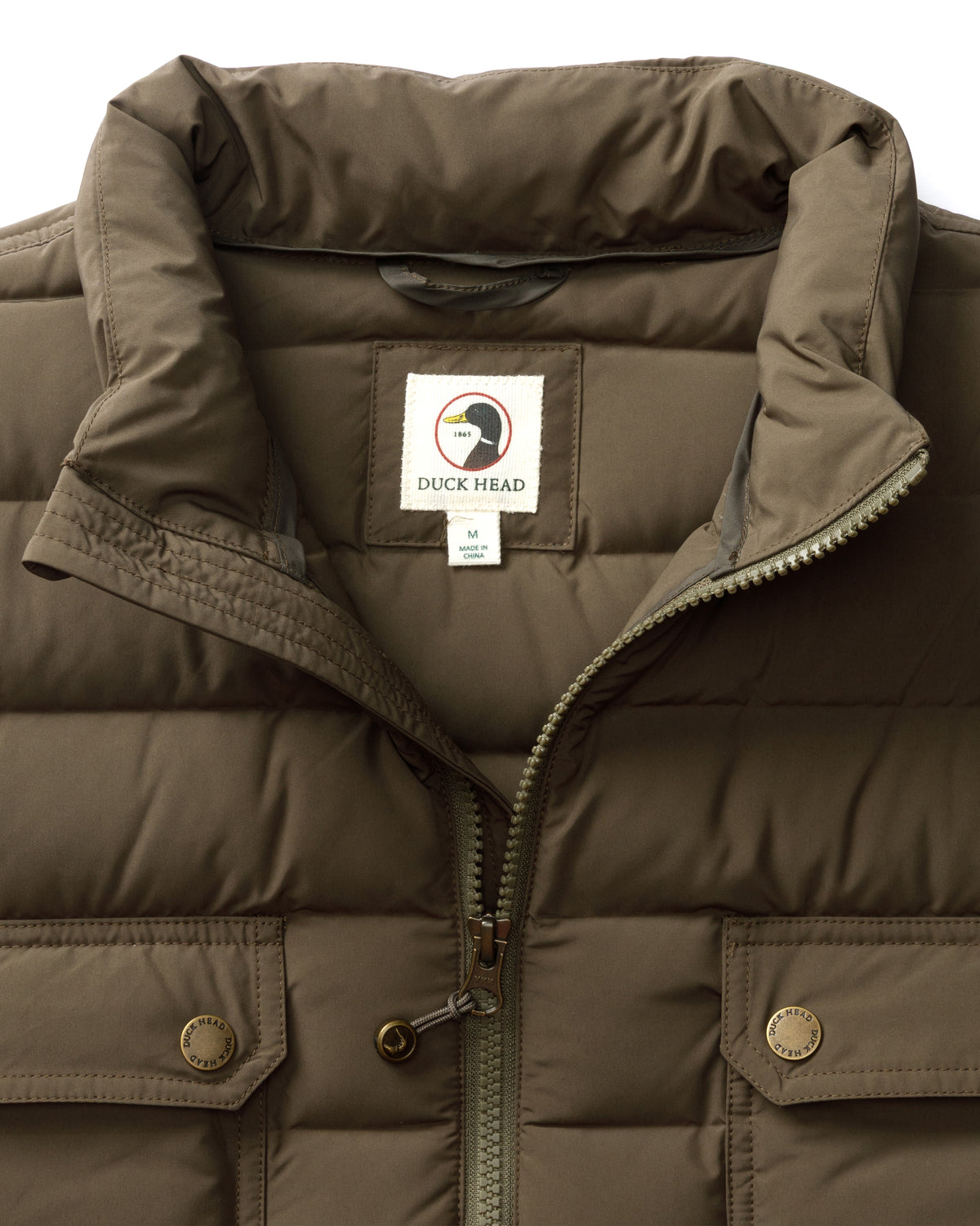 Atherton Down Quilted Jacket - Crocodile Brown