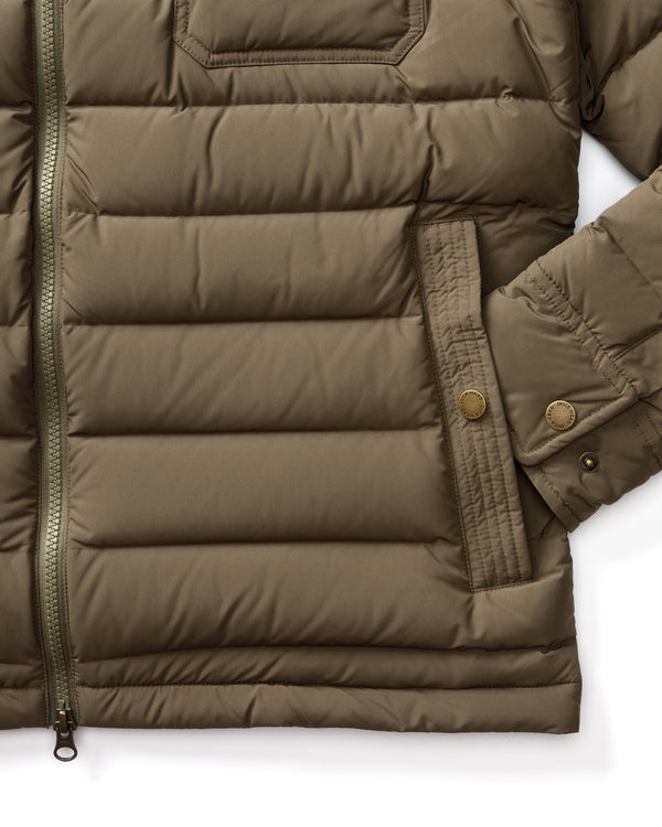Atherton Down Quilted Jacket - Crocodile Brown