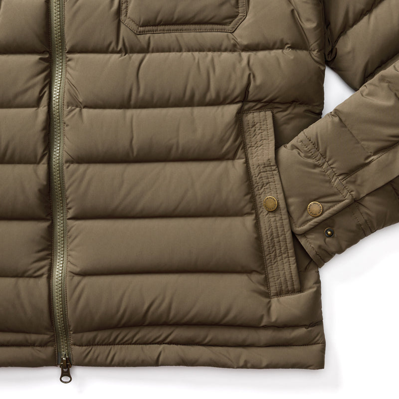 Atherton Down Quilted Jacket - Crocodile Brown