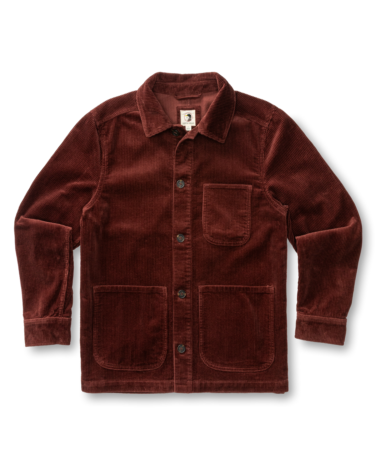 Corduroy Chore Coat - Burgundy Brown