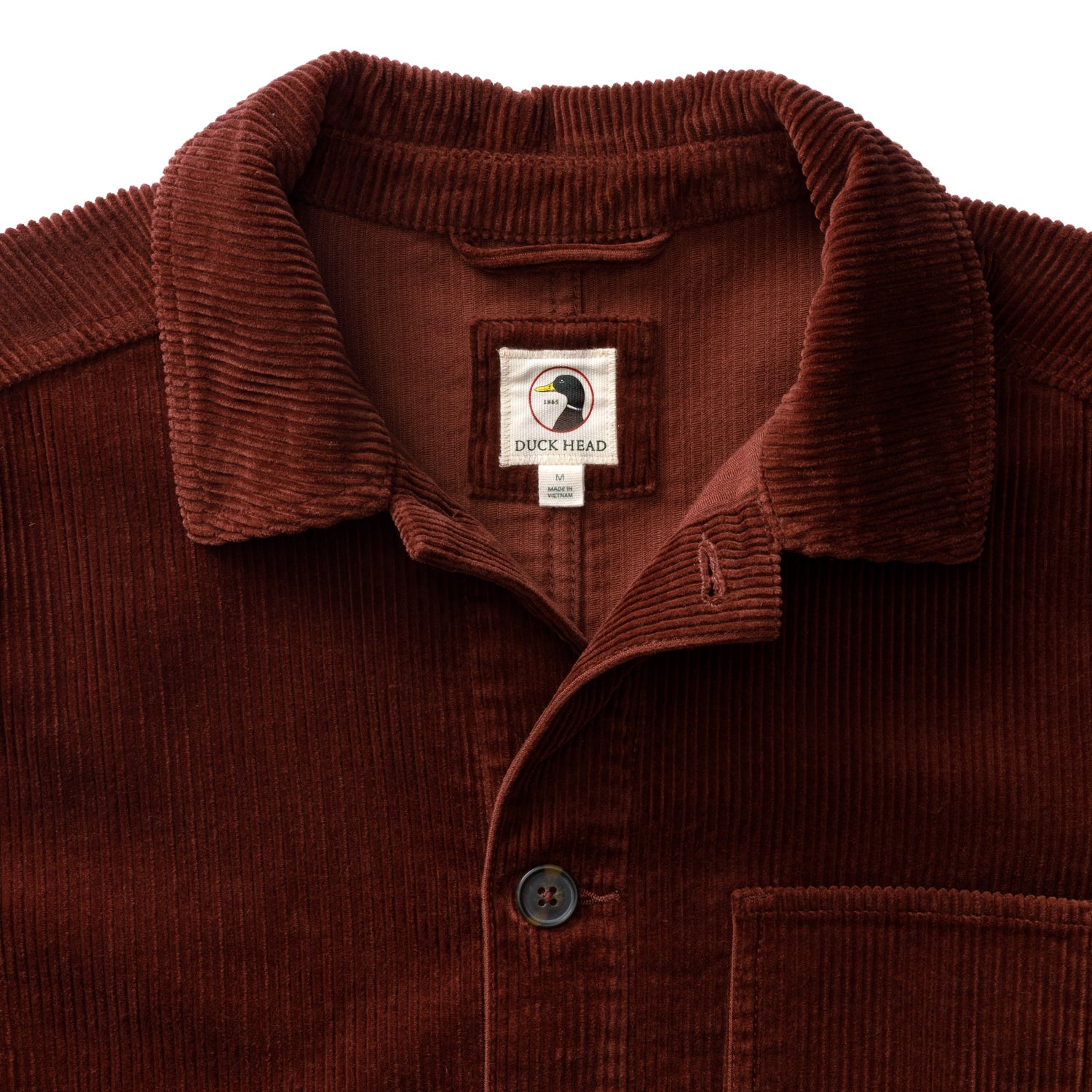 Corduroy Chore Coat - Burgundy Brown