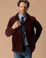 Corduroy Chore Coat - Burgundy Brown