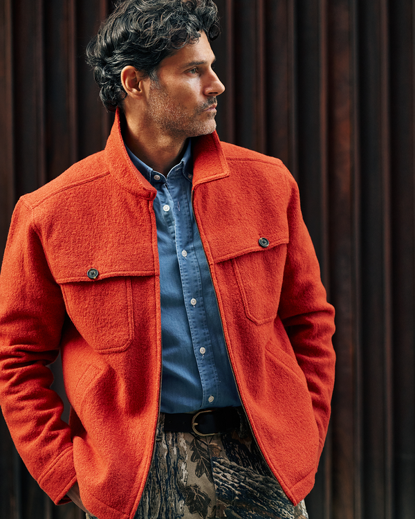 Realtree Boiled Wool Jacket - Burnt Sienna