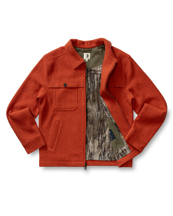 Realtree Boiled Wool Jacket - Burnt Sienna