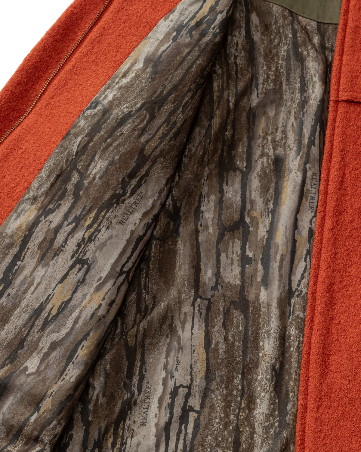 Realtree Boiled Wool Jacket - Burnt Sienna