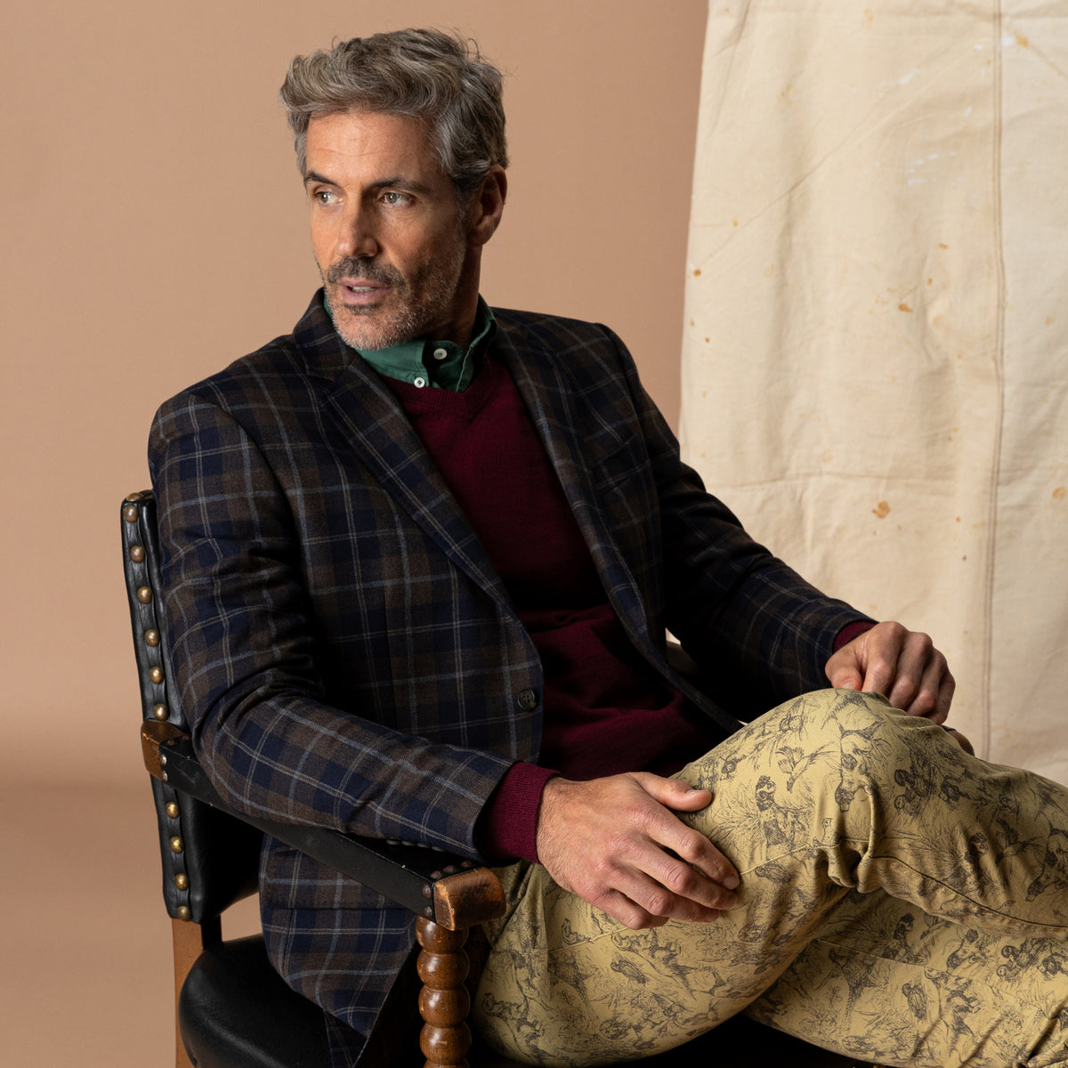 Sutherland Plaid Sport Coat - Coming Soon - Deep Navy