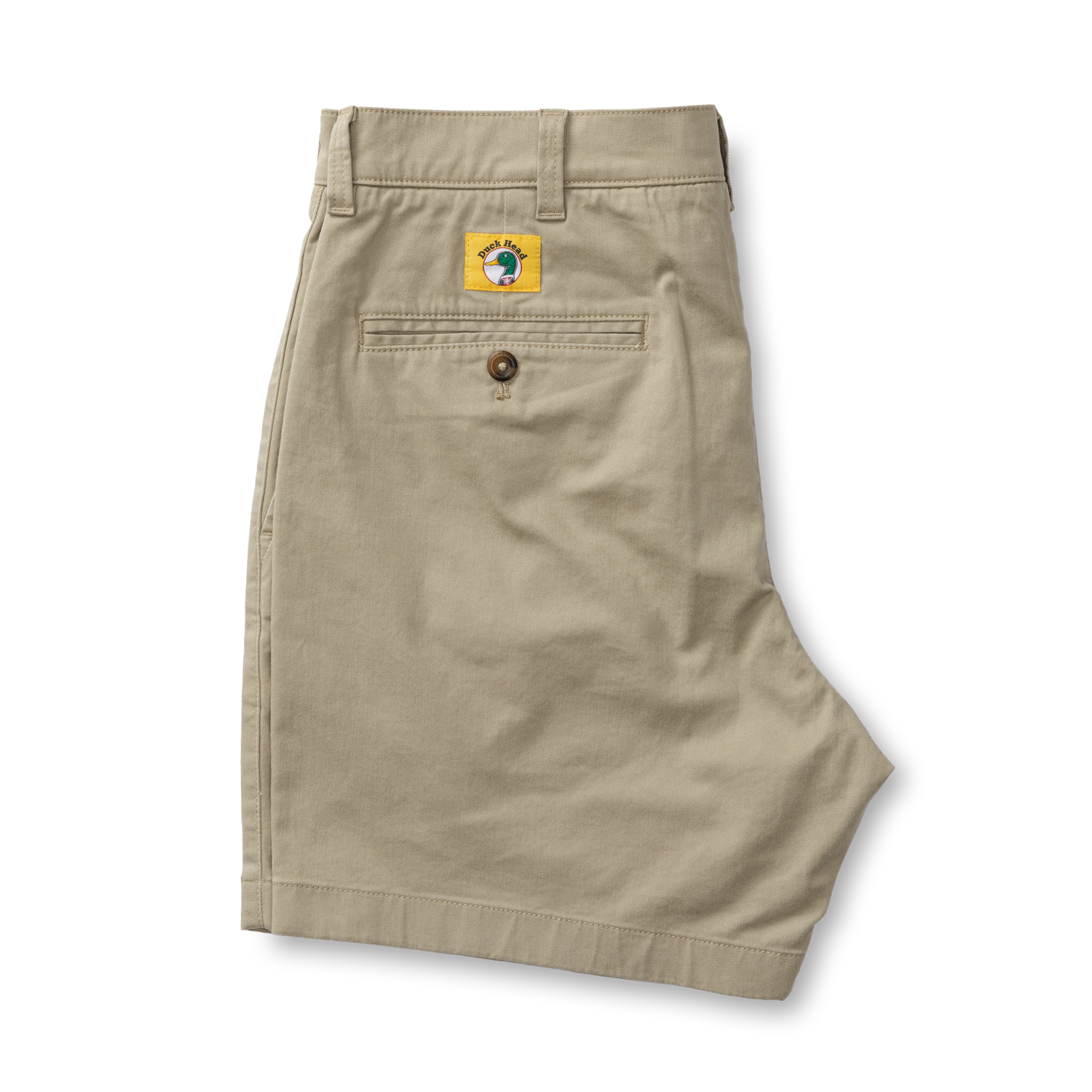 7 Gold School Chino Short Khaki Gold Patch Duck Head