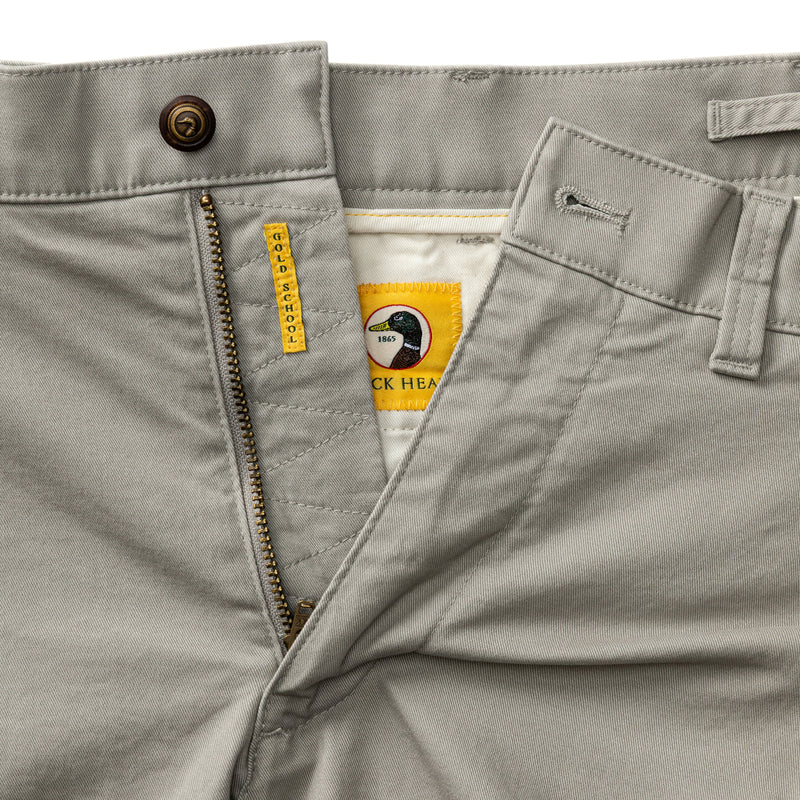 9" Gold School Chino Short - Dove Grey